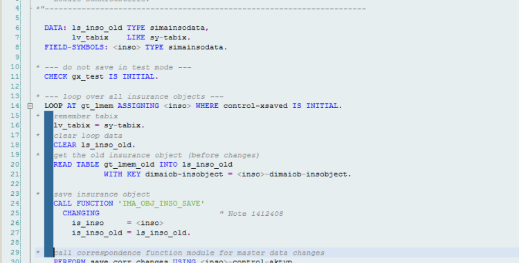 Vertical selecting in ABAP editor